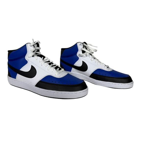 Nike Court Vision Mid Next White/Royal/Black Size 13 - Picture 3 of 5
